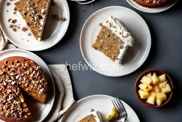 Carrot Cake with Crushed Pineapple and Pecans