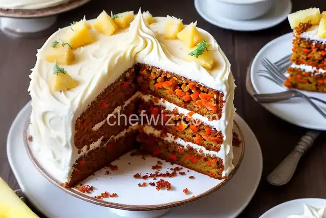 Carrot Cake with Pineapple Cream Cheese Frosting