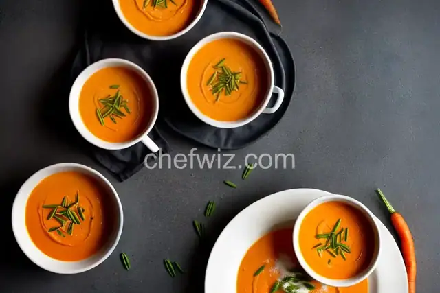 Carrot Soup with Garlic Scapes