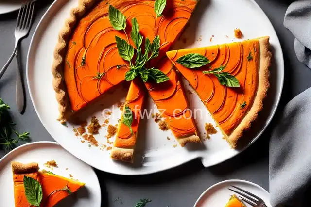 Carrot Tart With Ricotta and Herbs