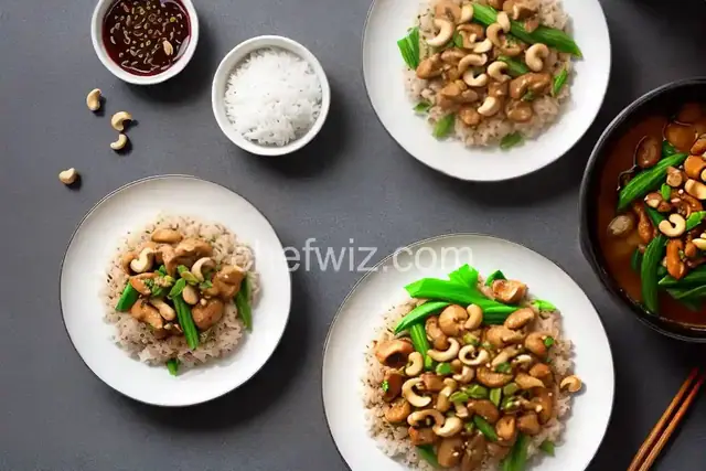 Cashew Chicken with Water Chestnuts