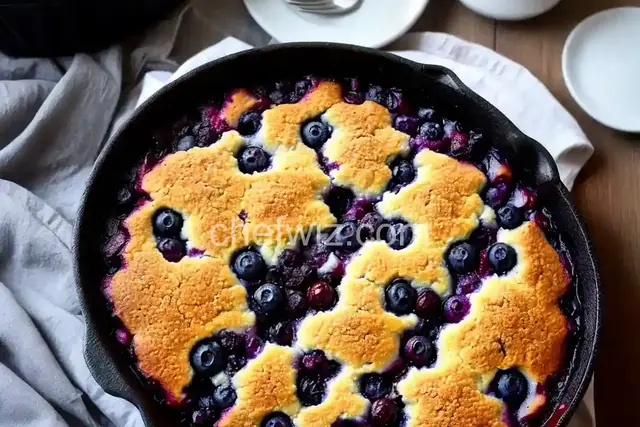Cast-Iron Blueberry Cobbler