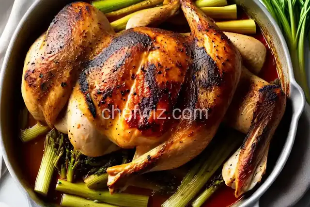 Cast-Iron Roast Chicken with Caramelized Leeks