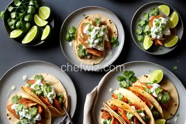 Catfish Tacos with Avocado Crema