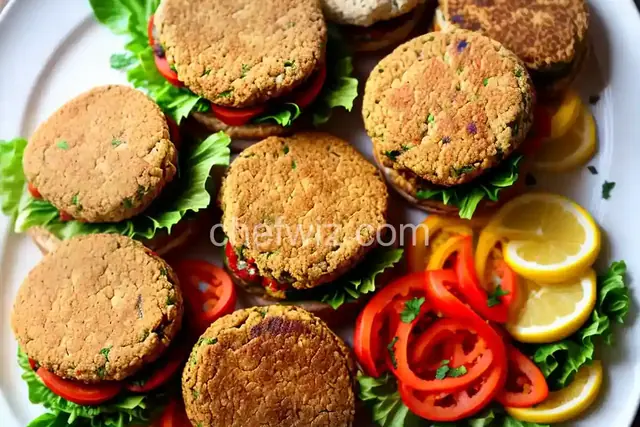 Cauliflower Falafel Veggie Burgers