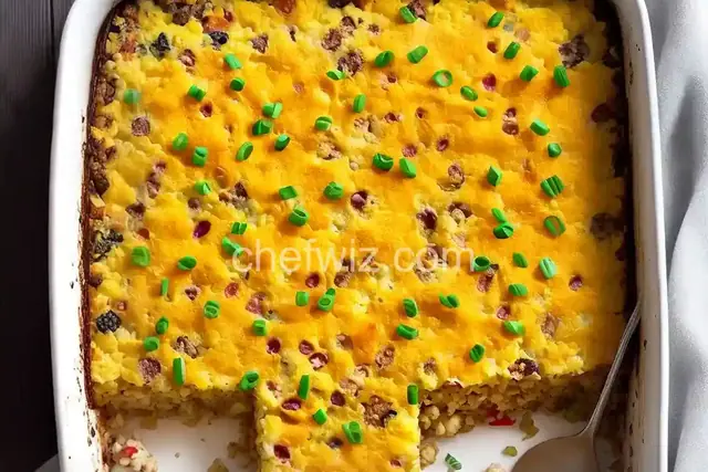 Cauliflower Rice Breakfast Casserole