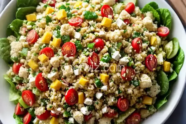 Cauliflower Rice Chopped Salad