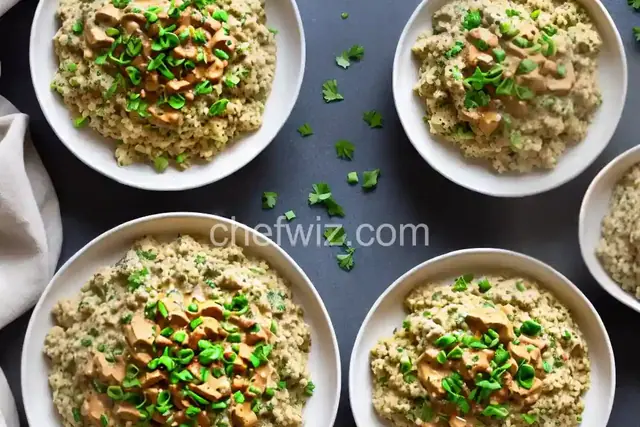 Cauliflower Rice Stroganoff