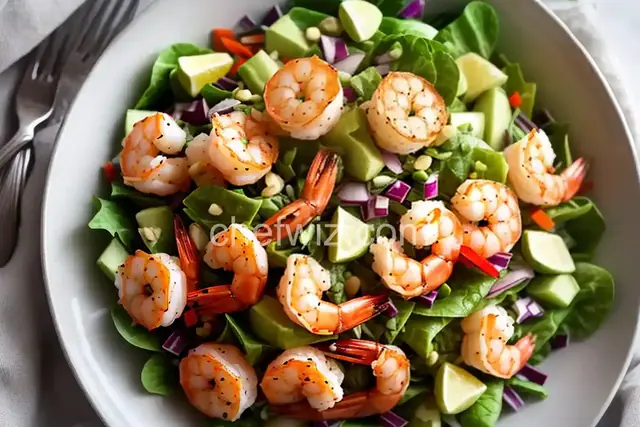 Cauliflower Shrimp Salad