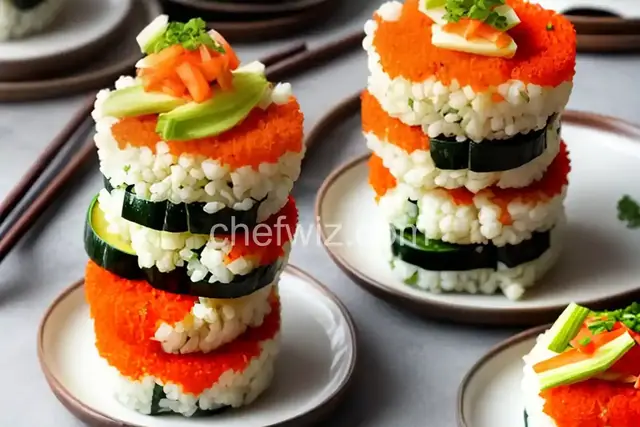 Cauliflower Sushi Stacks