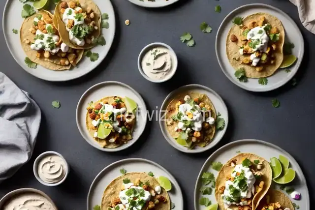 Cauliflower Tacos With Cashew Crema
