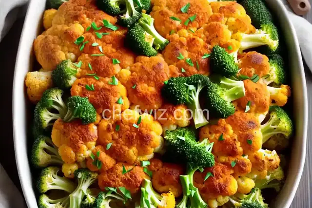 Cauliflower and Broccoli Bake