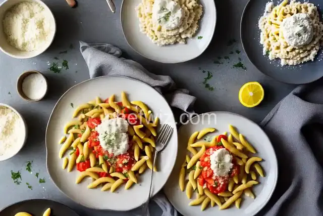 Cavatelli With Tomato Sauce and Ricotta