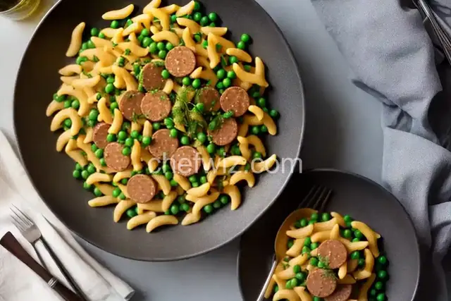 Cavatelli with Sausage and Peas