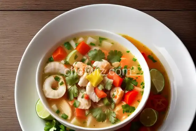 Ceviche, a Cold Seafood Soup