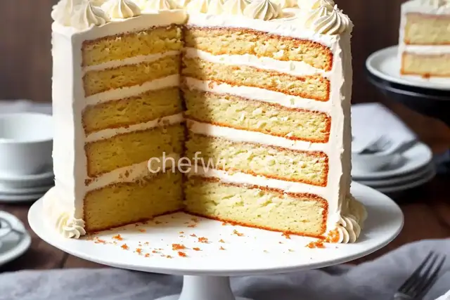 Champagne Cake With Buttercream Icing
