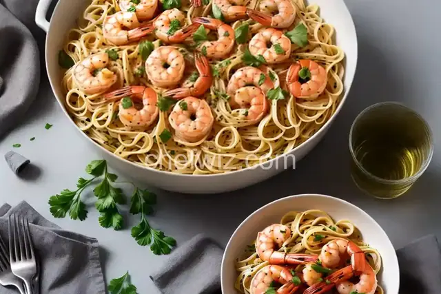 Champagne Shrimp and Pasta