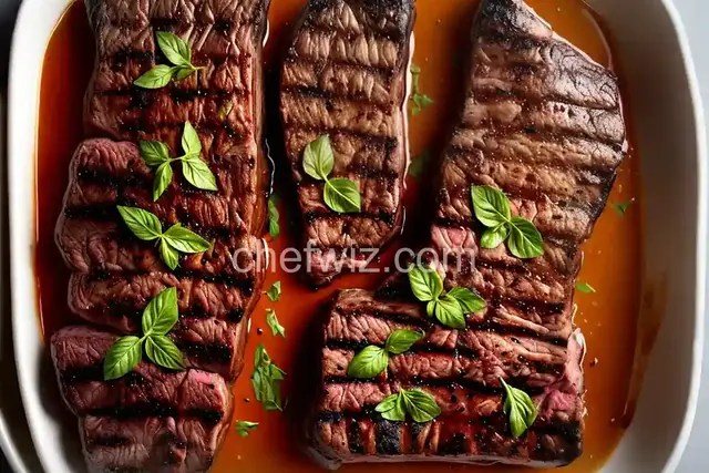 Char-Grilled Rib Eye with Roasted Shallot and Herb Butter