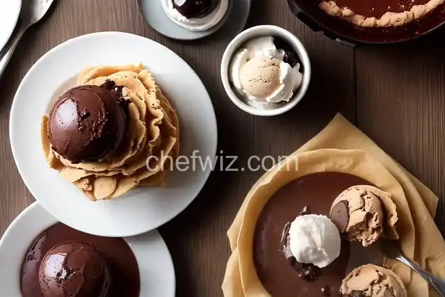 Charlotte Royale with Chocolate Ice Cream