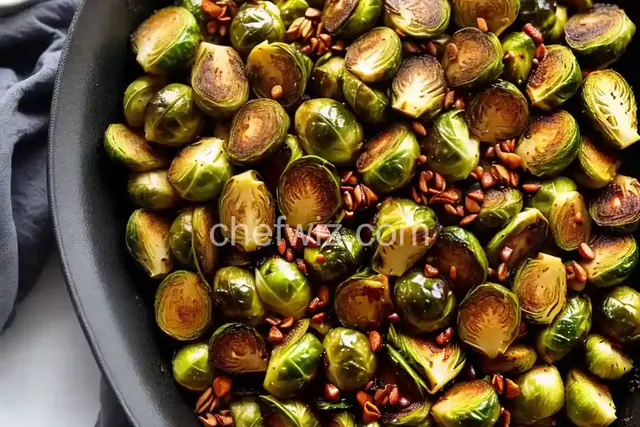 Charred Brussels Sprouts With Warm Honey Glaze