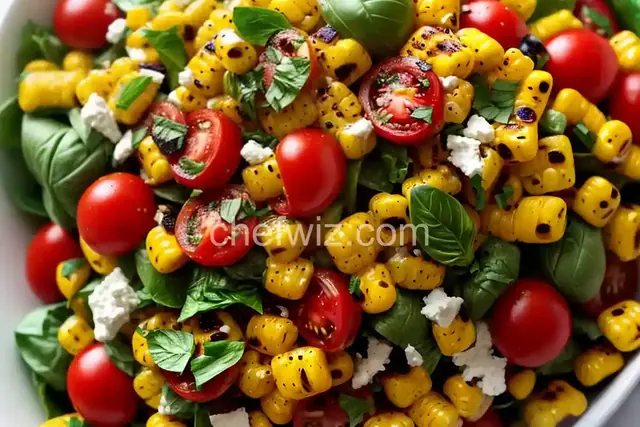 Charred Corn Salad with Basil and Tomatoes