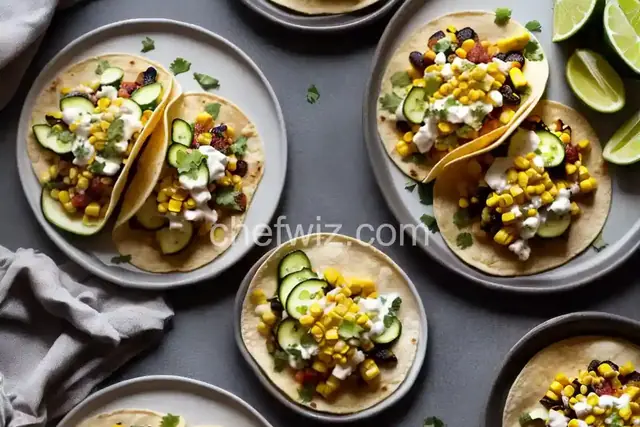 Charred Corn and Zucchini Tacos Recipe