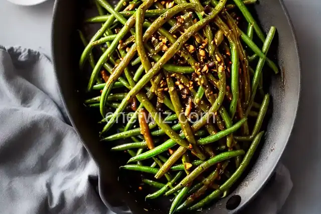 Charred Green Beans With Brown Butter Vinaigrette