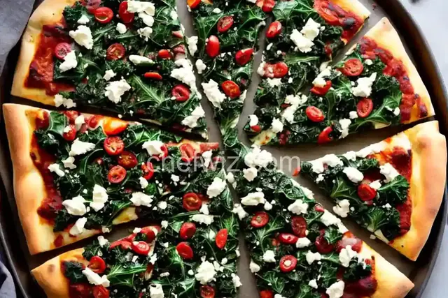 Charred Kale Pizza With Garlic Recipe