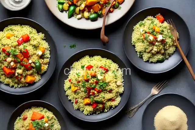Cheat Sheet Roasted Vegetable Couscous