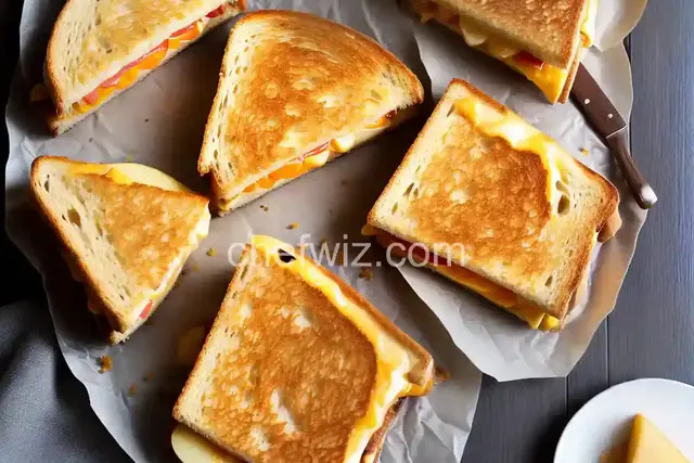 Cheddar and Apple Grilled Cheese Sandwiches
