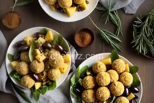 Cheddar and Olive Balls