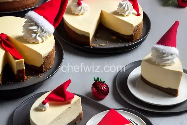 Cheery Cheesecake Santa Hats