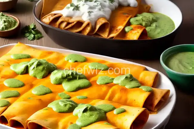 Cheese Enchiladas with Green Sauce