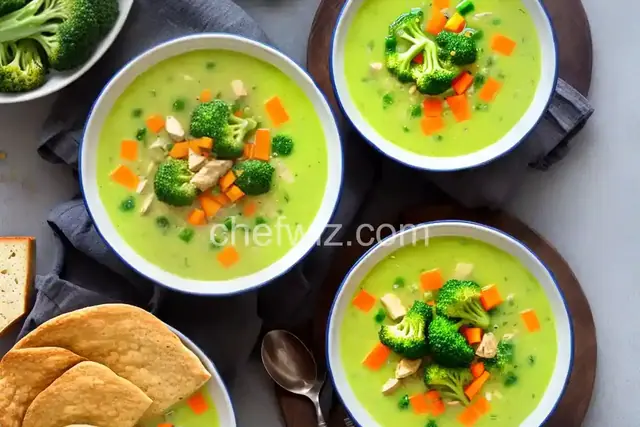 Cheese and Broccoli Chicken Soup