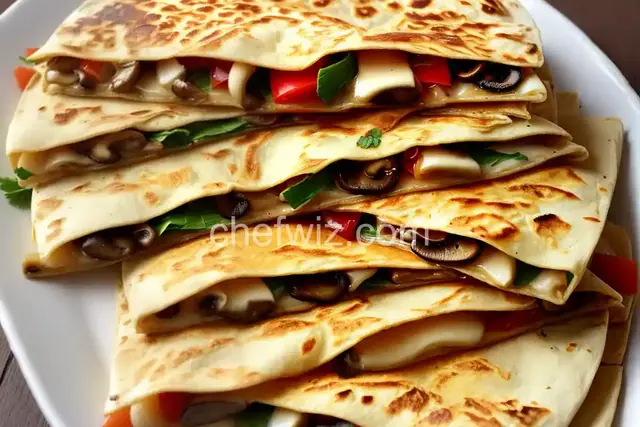 Cheese and Mushroom Quesadillas: Quesadillas de Queso y Hongos