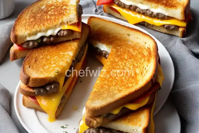 Cheeseburger Grilled Cheese