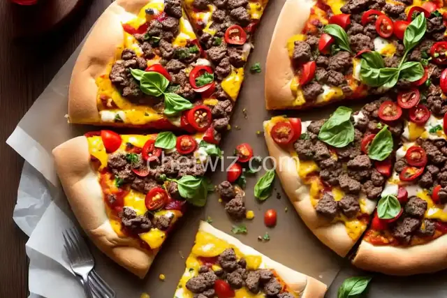 Cheeseburger Pizza