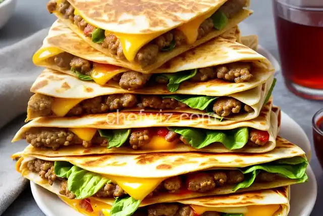 Cheeseburger Quesadillas