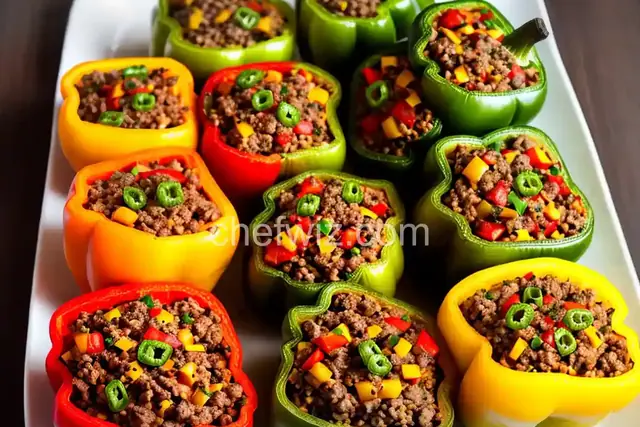Cheeseburger-Stuffed Peppers