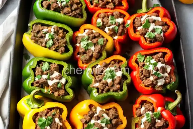 Cheesesteak-Stuffed Peppers