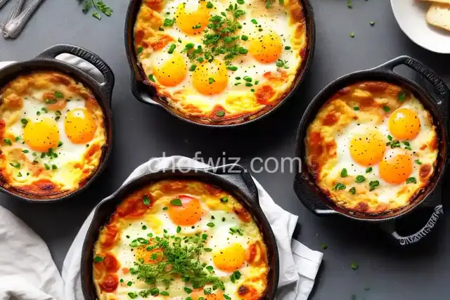 Cheesy Baked Eggs