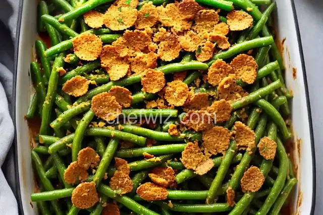 Cheesy Baked Green Beans