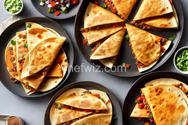 Cheesy Beef Quesadillas