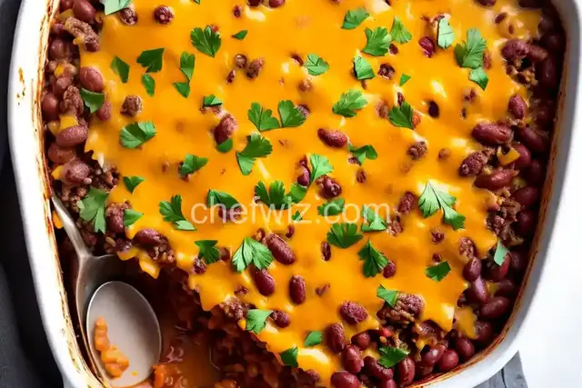 Cheesy Beef and Bean Bake