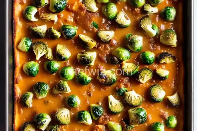 Cheesy Brussels Sprout Bake