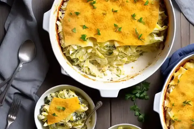 Cheesy Cabbage Gratin
