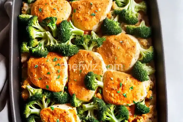 Cheesy Chicken-Broccoli-Cauliflower Casserole