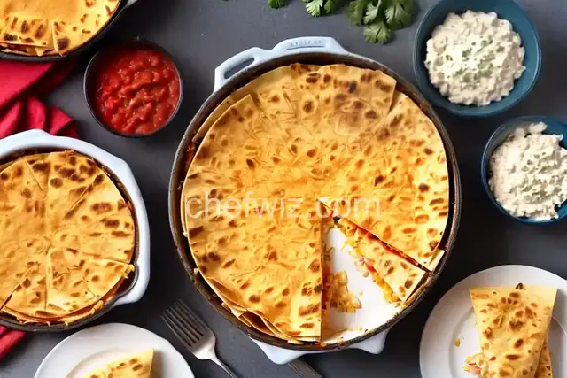Cheesy Chicken Quesadilla Casserole