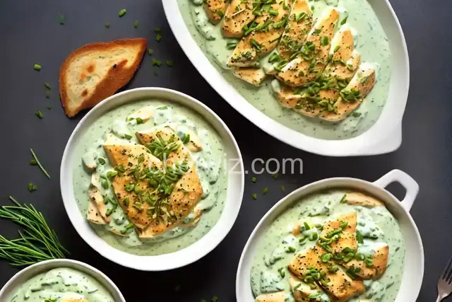 Cheesy Chicken and Chive Sauce