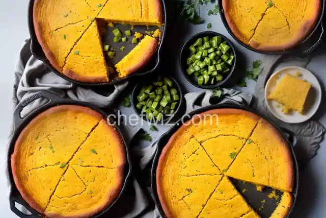 Cheesy Green Chile Cornbread